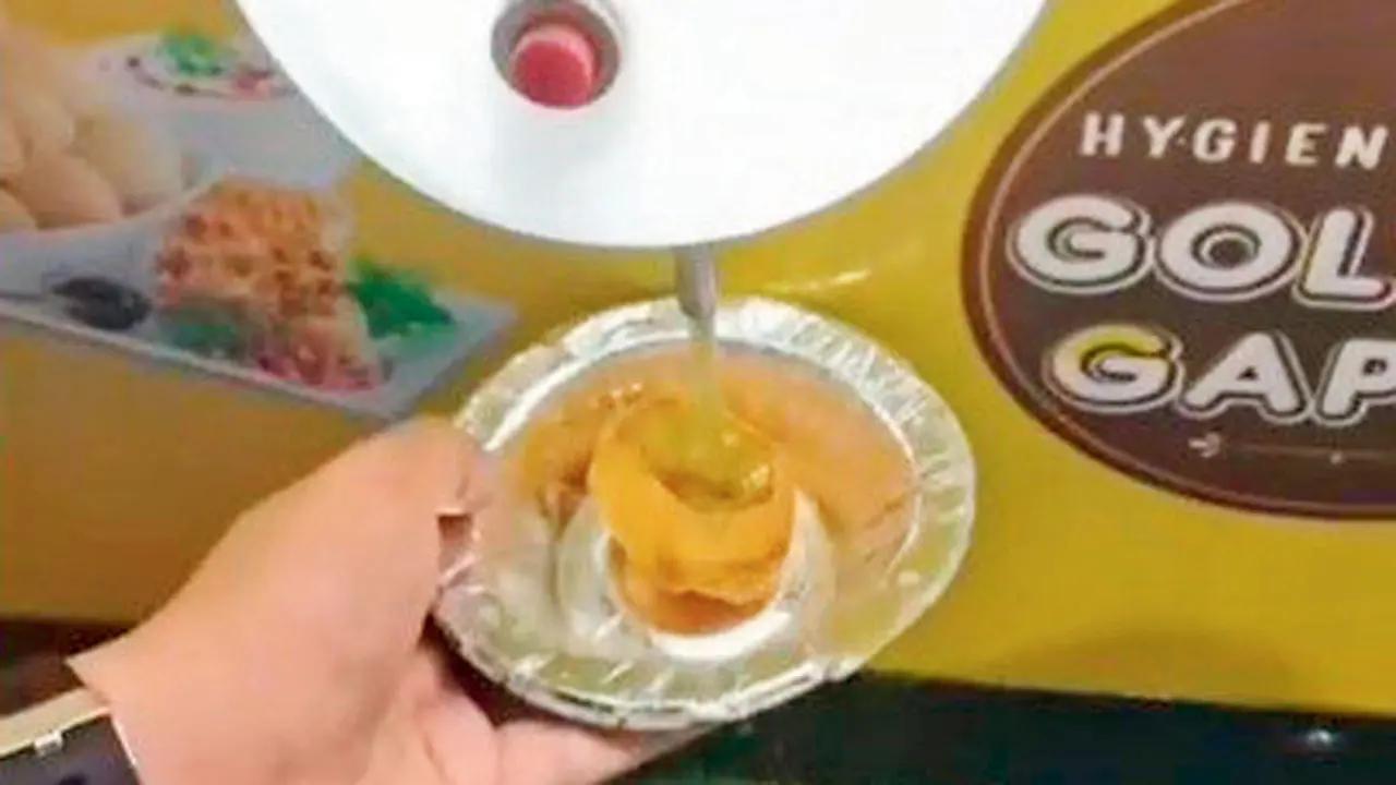 This newly opened haunt is winning over pani puri lovers for its automatic pani puri service where a machine pours the pani into your puri. The four flavours available include khatta meetha, garlic, jaljeera and regular pani. They serve Jain options as well.At Hygienic Pani Puri, Mahavir Nagar, Kandivali WestCall 8291055667 Cost Rs 40 for six in a plate; Rs 50 for Jain variety