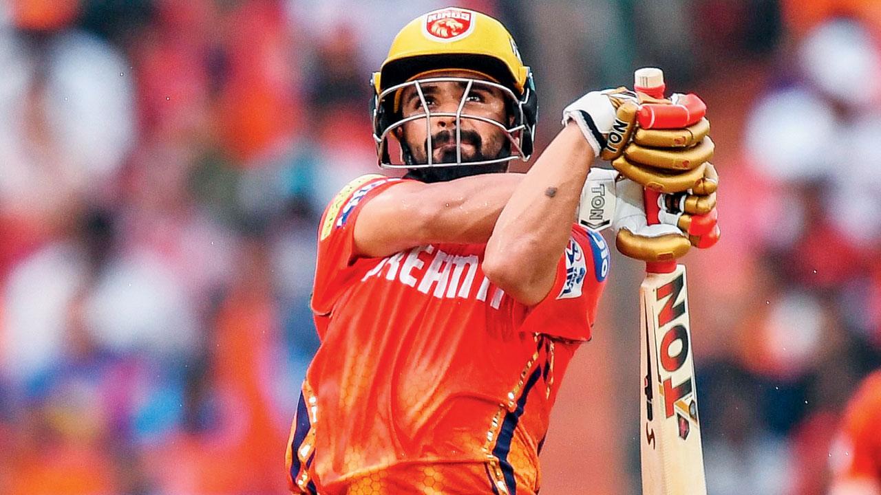 Punjab Kings’s Prabhsimran Singh during his 71 yesterday
