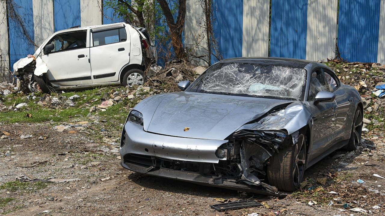 The damaged car in police custody. File Pic/PTI