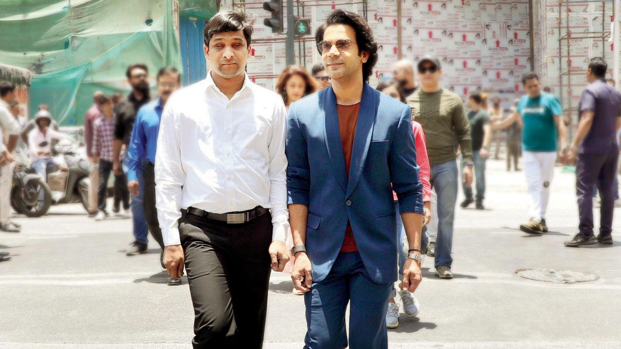 Rajkummar Rao with Srikanth Bolla. Pic/Yogen Shah