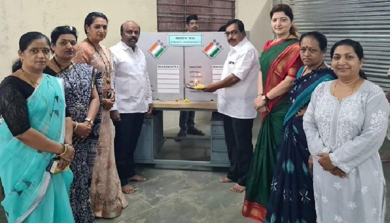 Lok Sabha elections 2024: Maharashtra women commission chief and seven others booked for performing EVM 'puja'