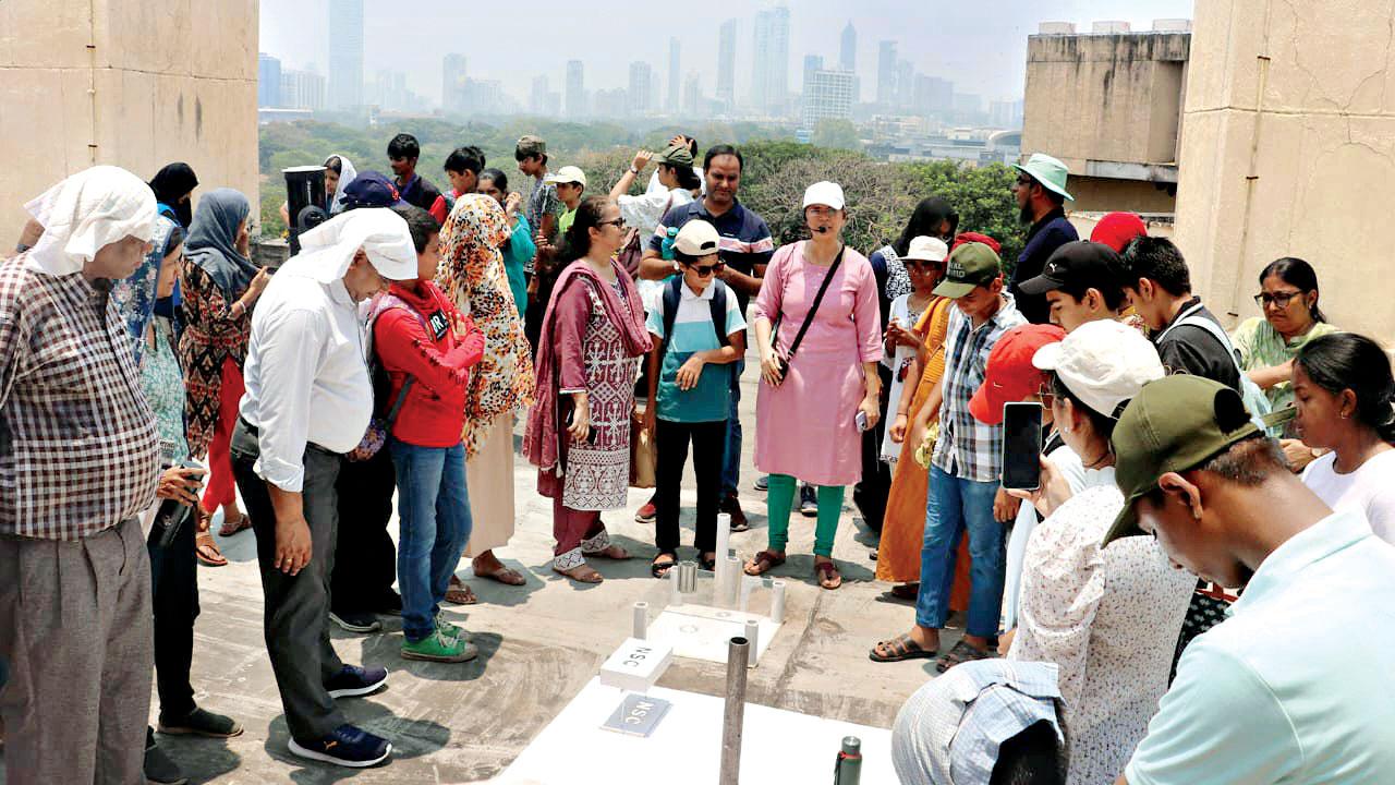 The No Shadow show at Nehru Science Centre on Wednesday