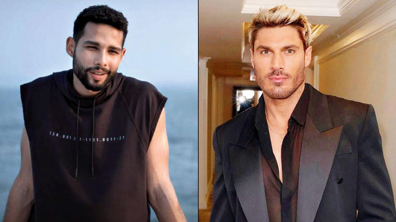 Siddhant Chaturvedi opts for a textured cut in the movie, Gehraiyaan. PIC COURTESY/YOUTUBE; (right) hairstylist Chris Appleton’s salt-and-pepper look