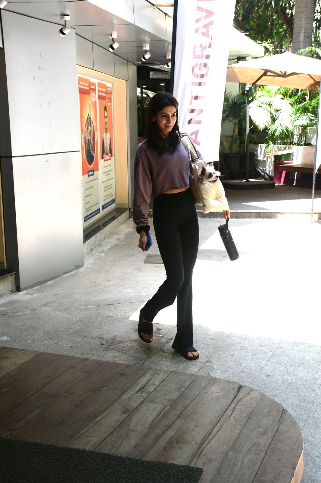 Khushi Kapoor was spotted as she went out and about in the city