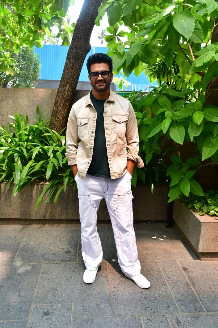 Sharad Kelkar was clicked as he went out for a promotional event