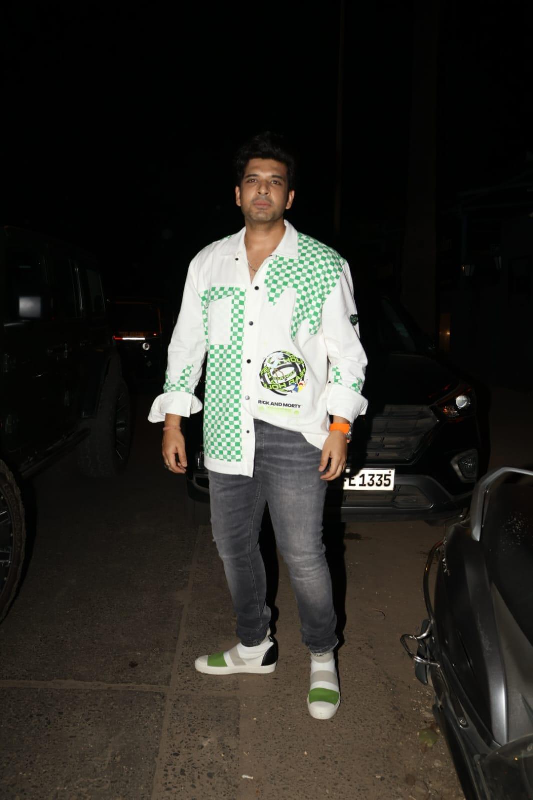 Karan Kundrra was spotted as he went out and about in the city