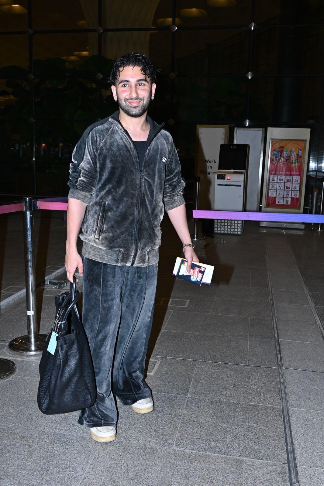Social media sensation Orry got clicked at Mumbai airport