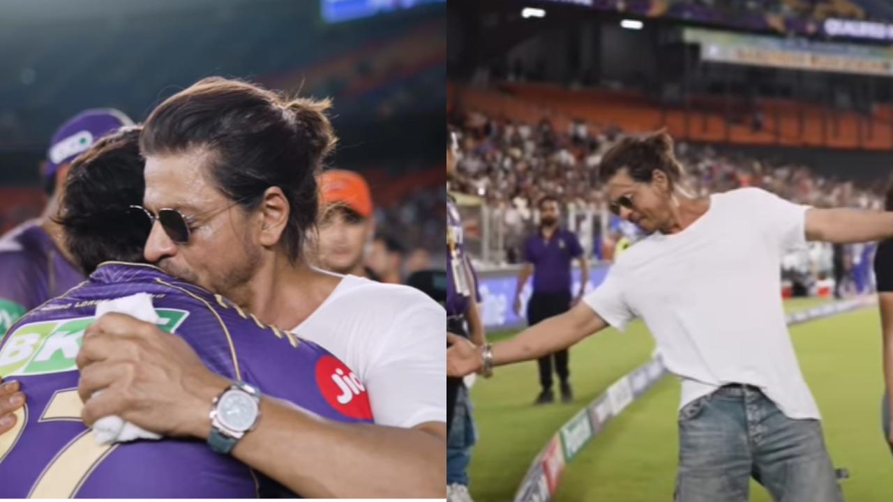 Shah Rukh Khan strikes iconic open-arm pose to celebrate KKR's win against SRH
