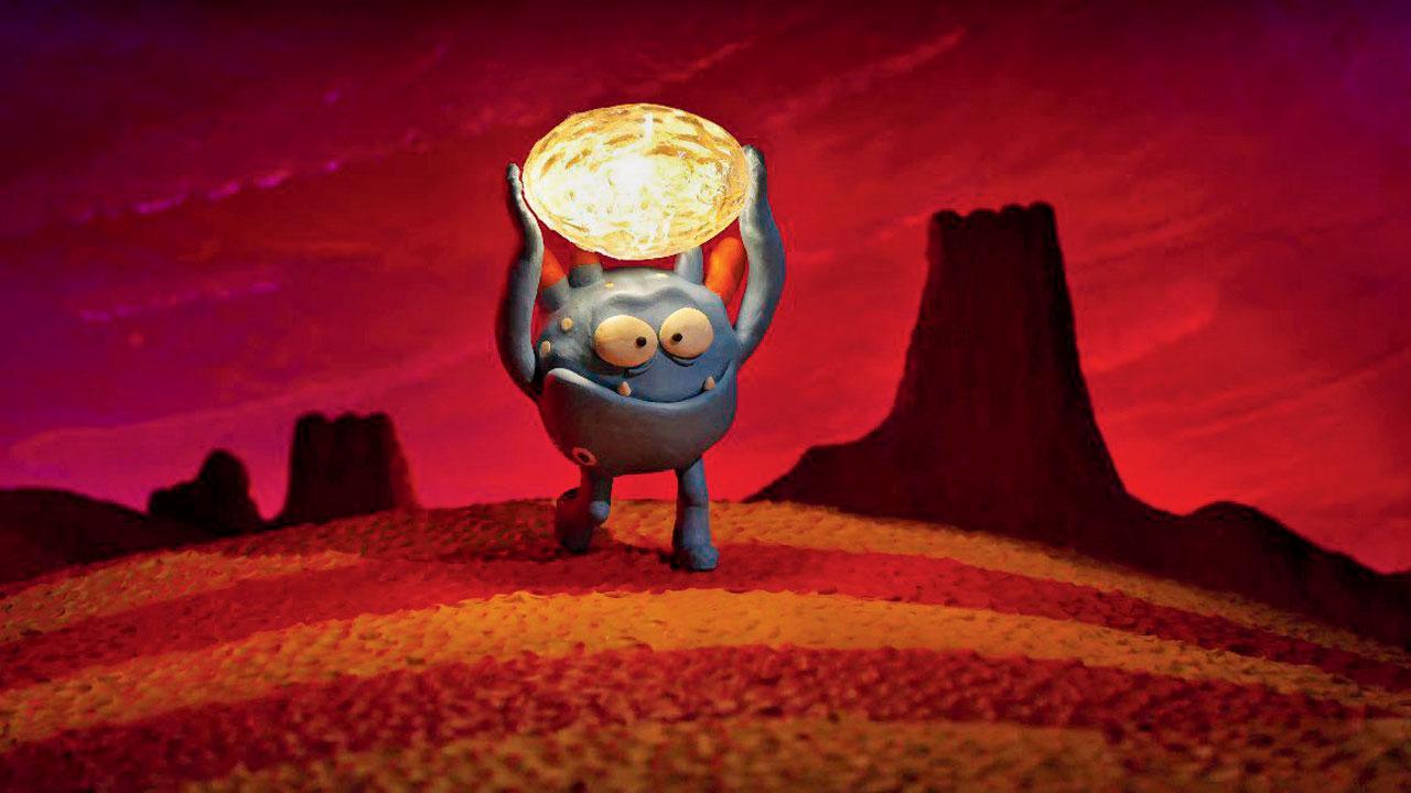 A still from the one-minute-long animated movie, The Seed