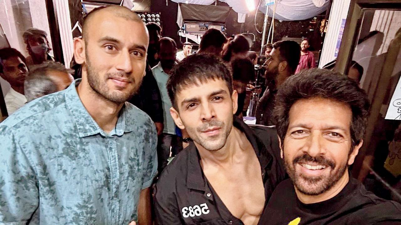 Virdhawal Khade with Aaryan and director Kabir Khan