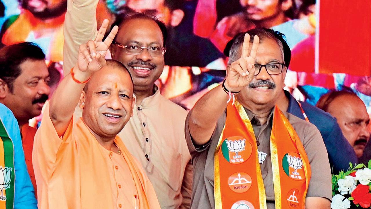 Lok Sabha elections 2024: Mandir, Pak dominate Yogi Adityanath rally in Kurla