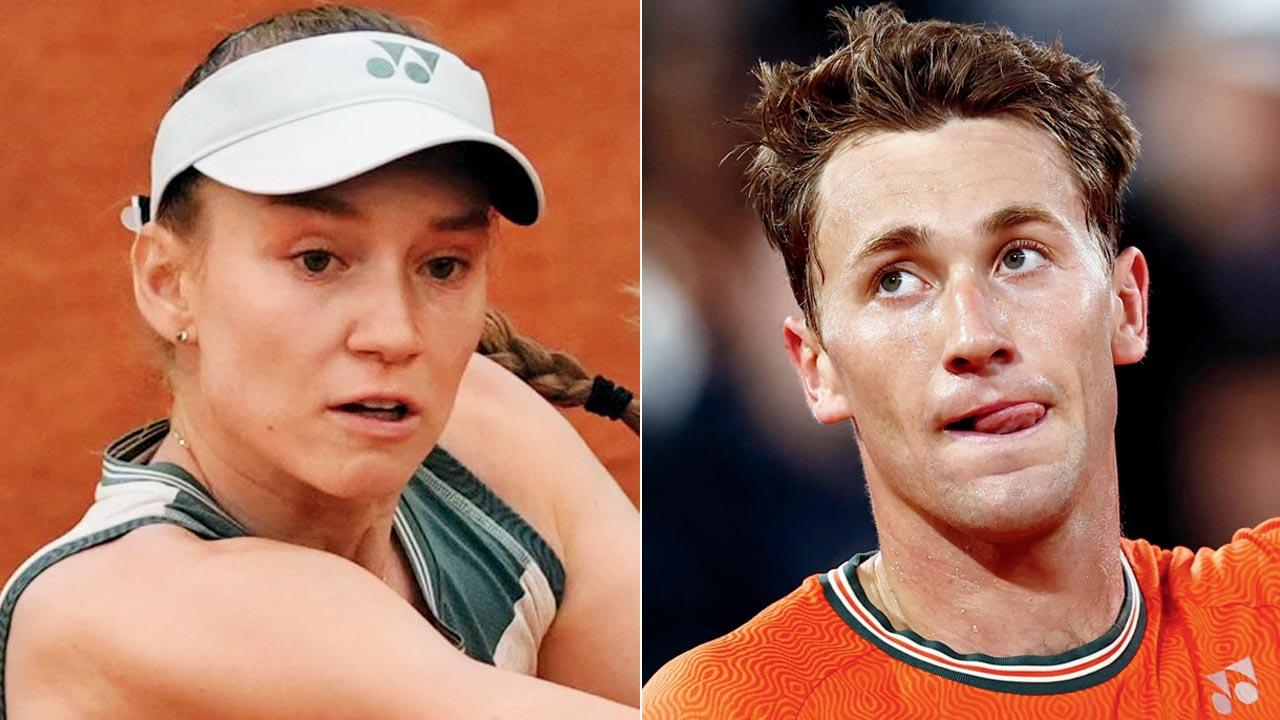 Elena Rybakina and Casper Ruud 