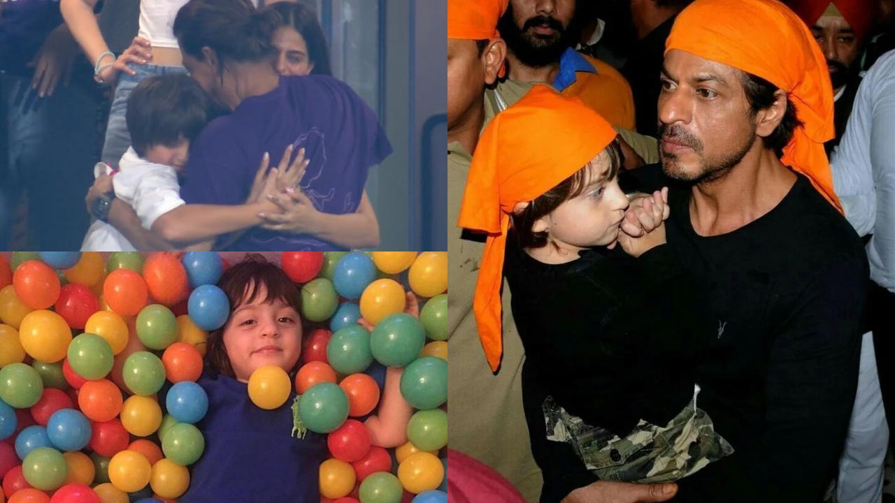 In Pics: Adorable candid moments of Shah Rukh Khan and Gauri Khan's son AbRam