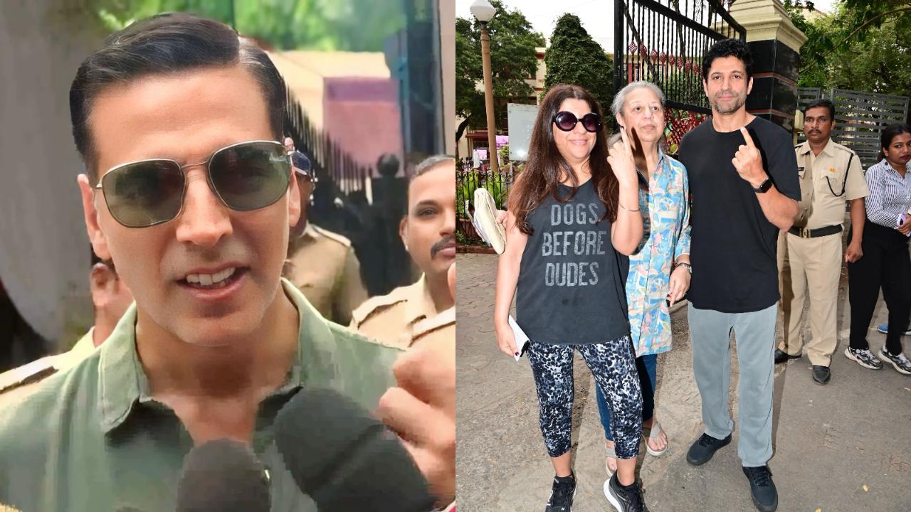 Akshay Kumar turns up to vote after getting Indian citizenship