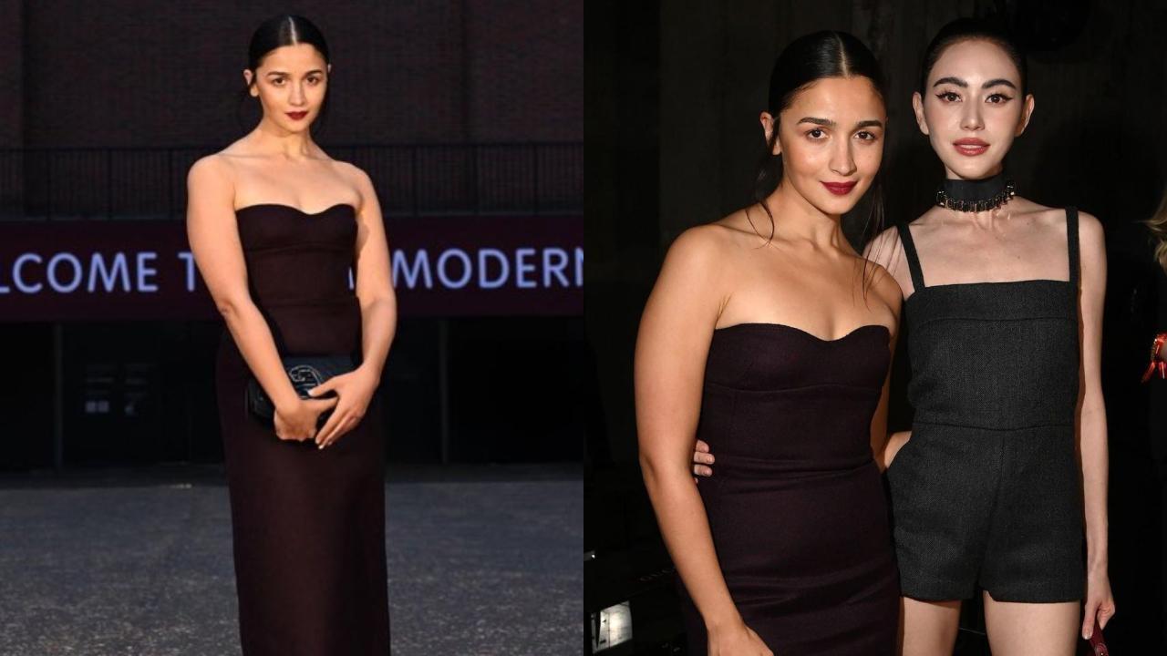 Alia Bhatt attends Gucci Cruise 2025 show in stunning black dress, poses with Demi Moore, Davika Hoorne and others
