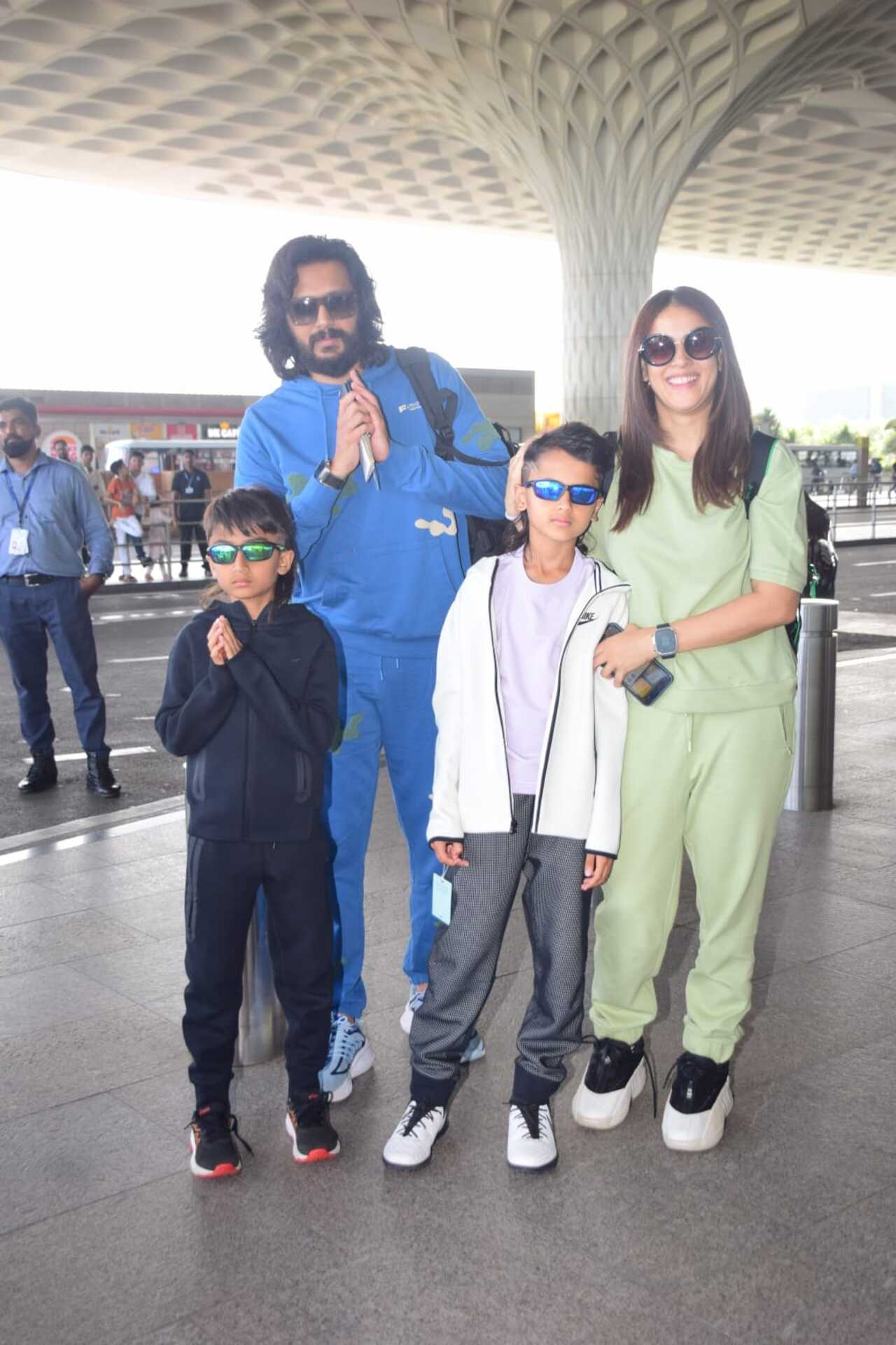 Riteish and Genelia Deshmukh jetted off with their kids for the event in Italy. 