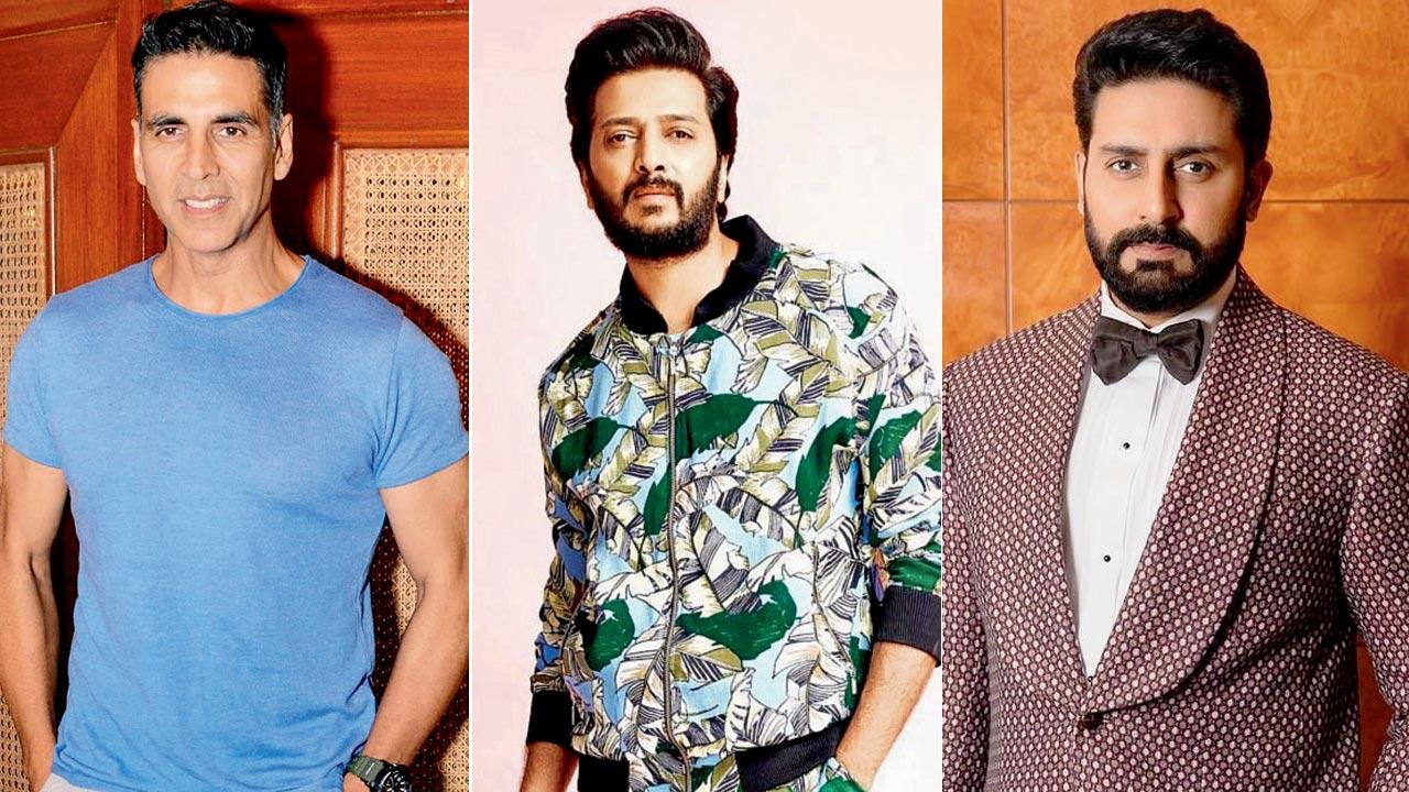 Akshay Kumar, Riteish Deshmukh and Abhishek Bachchan