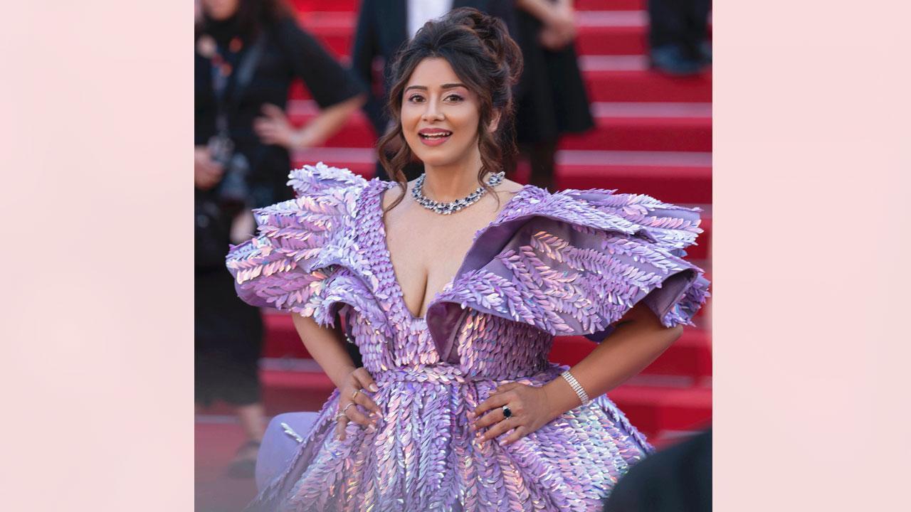 Indian Fashion Influencer Ash Ambawat dazzles at the Red Carpet at the prestigious 77th Cannes Film Festival