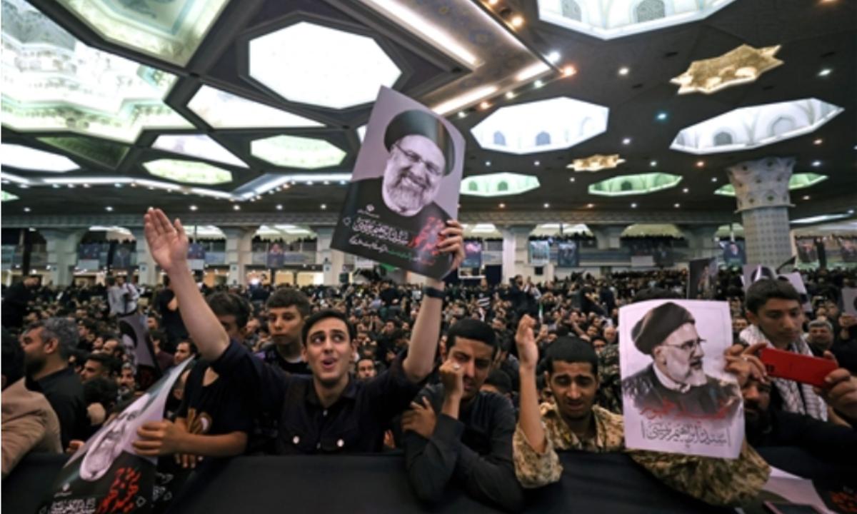 Top officials from Iran's Revolutionary Guard, a paramilitary group that operates out of one of the nation's main bases, were present. Also on hand was Ismail Haniyeh of Hamas, the militant group that Iran has armed and supported during the ongoing Israel-Hamas war raging in the Gaza Strip.