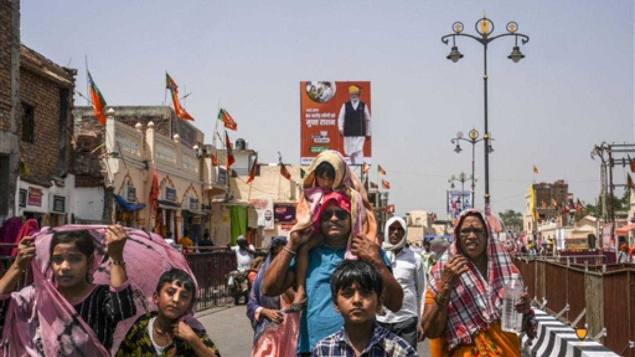 PM Modi's roadshow will span a 2-kilometre stretch from Sugriva Fort to Lata Chowk, passing through iconic landmarks and attracting diverse crowds, including Sindhis, Punjabis, farmers, and women adorned in traditional attire.
