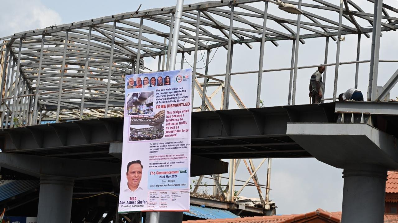 With the Bandra skywalk gone, views of the iconic Bandra station will be unblocked