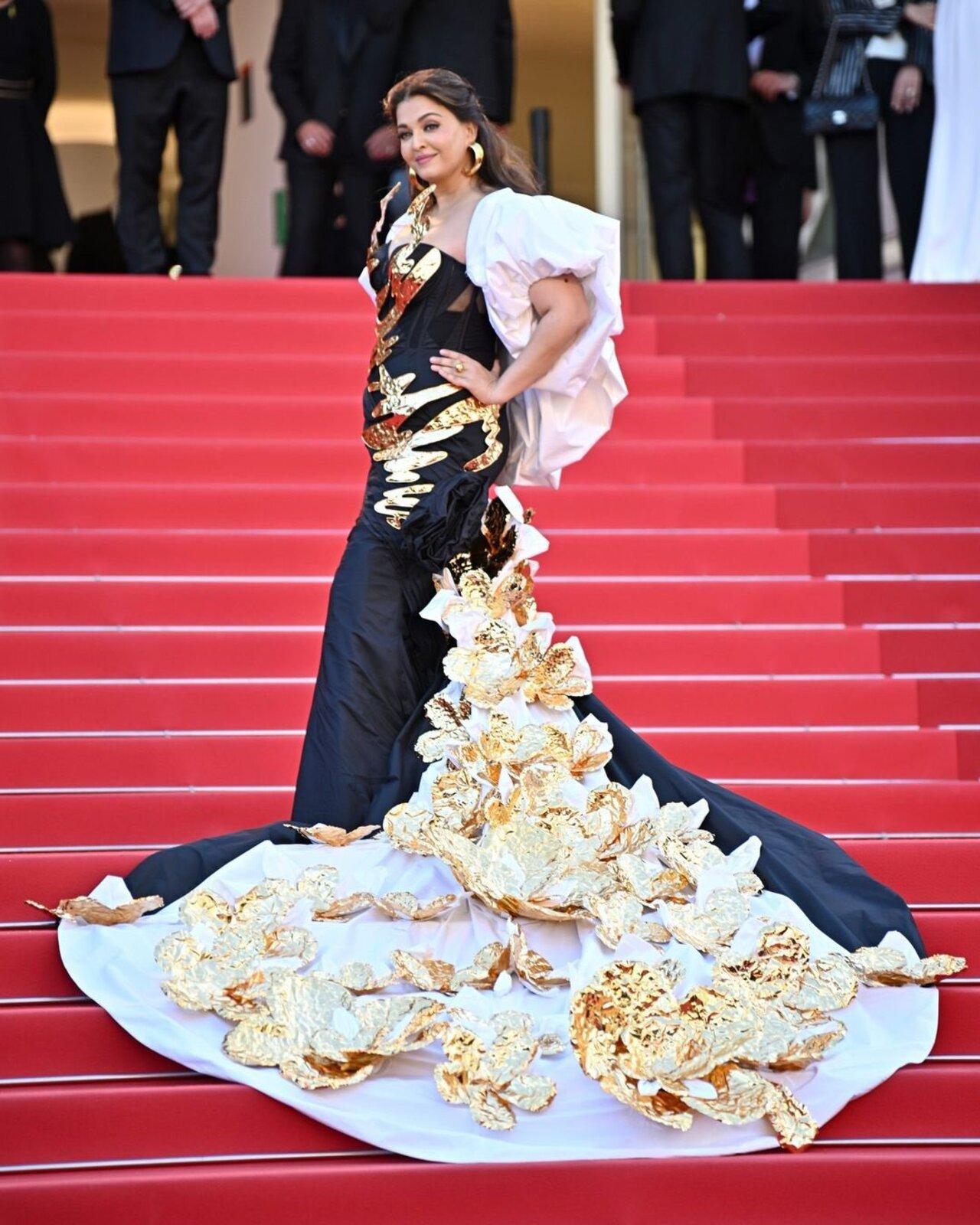 Bollywood luminary Aishwarya Rai Bachchan once again captivated the global stage as she made a resplendent appearance at the Cannes Film Festival.