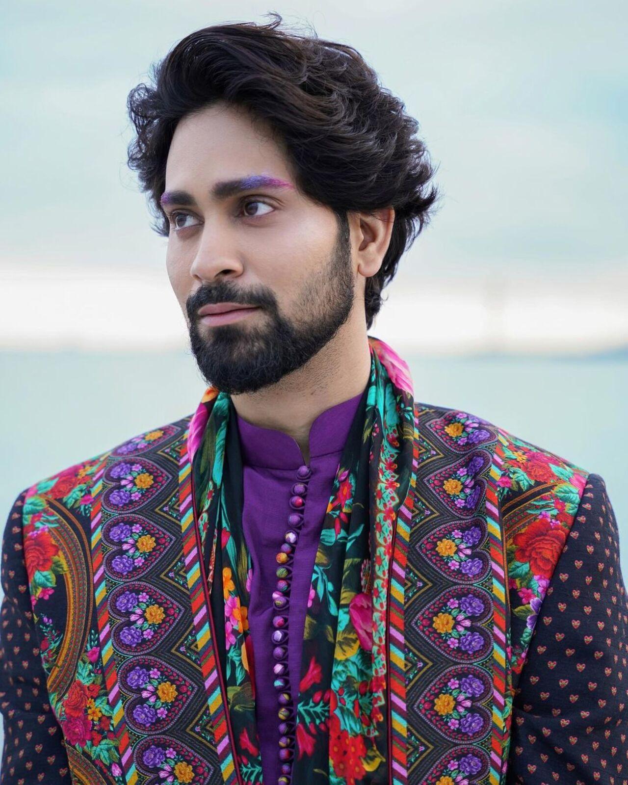 For his first day at the festival Ankush wore an Indian outfit by Torani that he describe a one that 