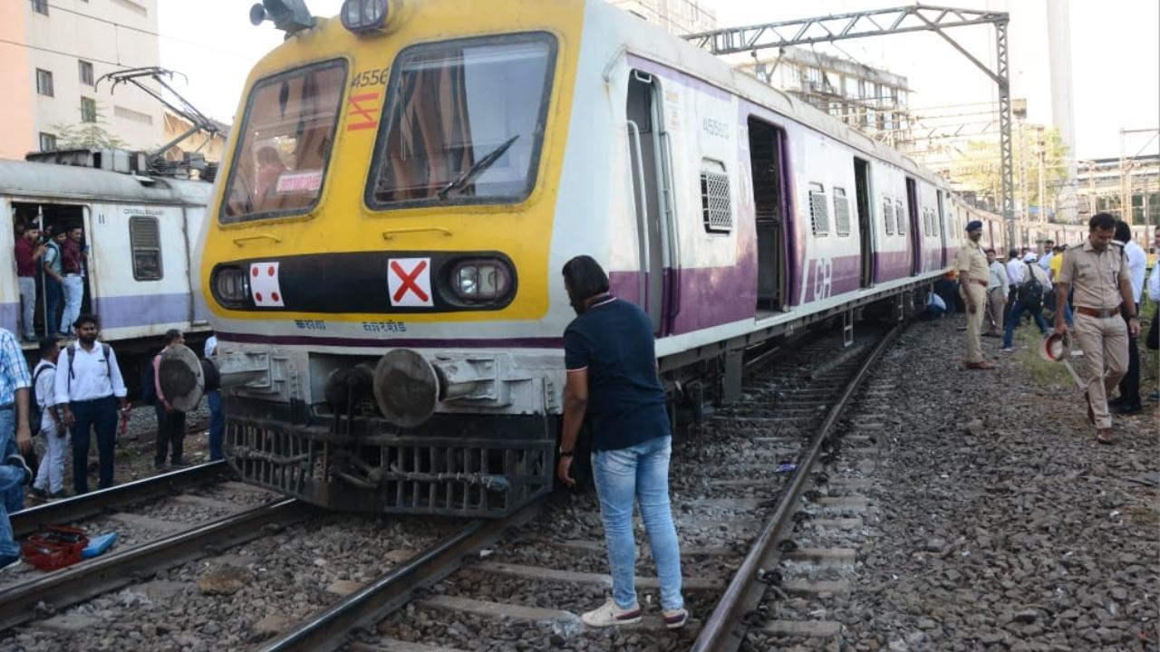 IN PHOTOS: Mumbai local train derails near CSMT railway station, services hit
