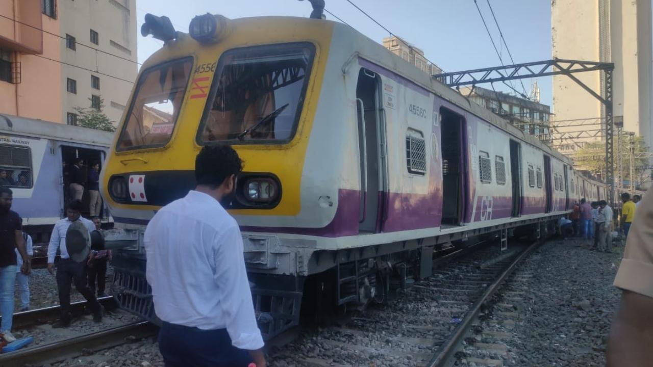 Mumbai local train derails near CSMT; Re-railed hours later