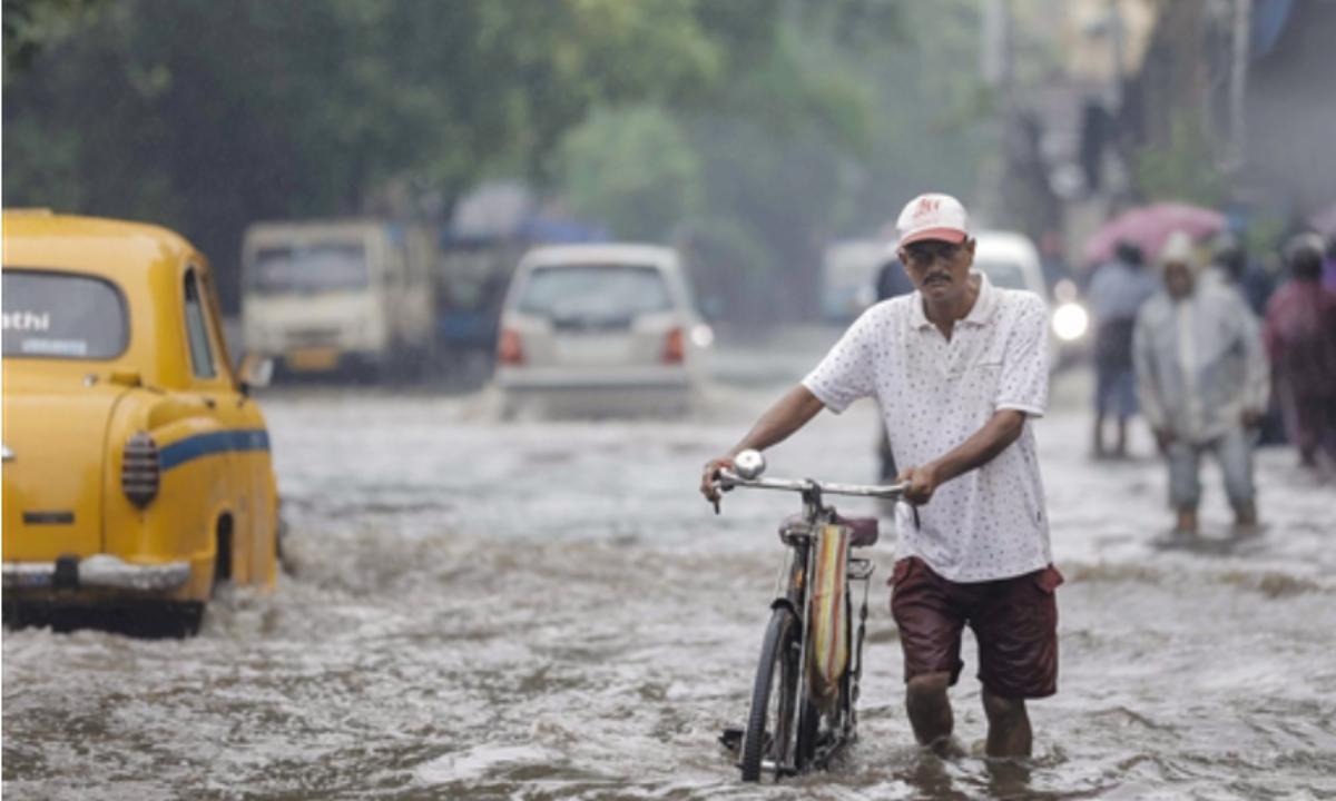 Waterlogged streets of Kolkata