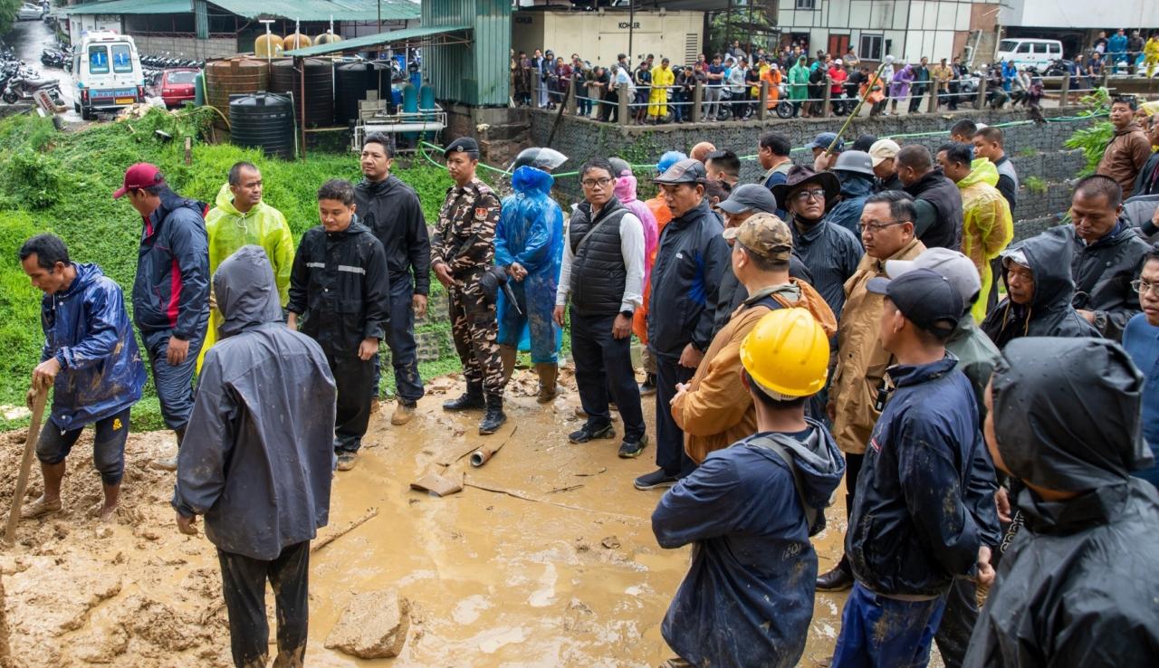 Aizawl's Deputy Commissioner Nazuk Kumar told PTI that the search operations will continue till the entire site is cleared