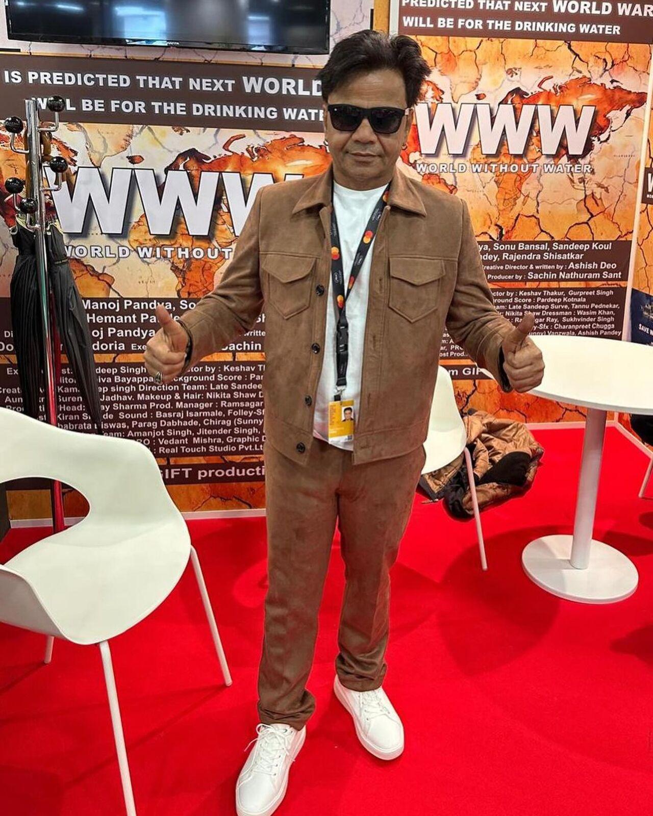 Bollywood actor Rajpal Yadav made his debut at the Cannes Film Festival this year