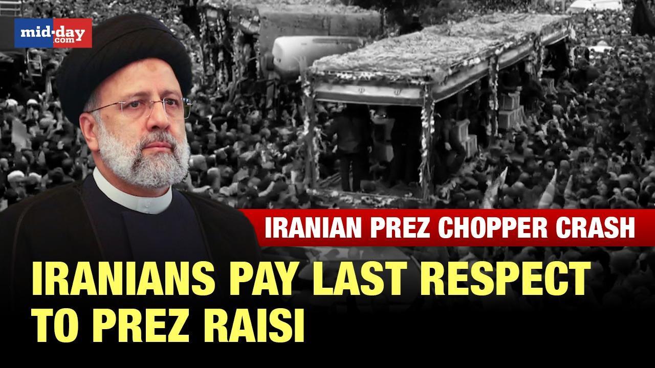 Iranian Prez Helicopter Crash: Iranians Say Final Goodbte To Prez Raisi