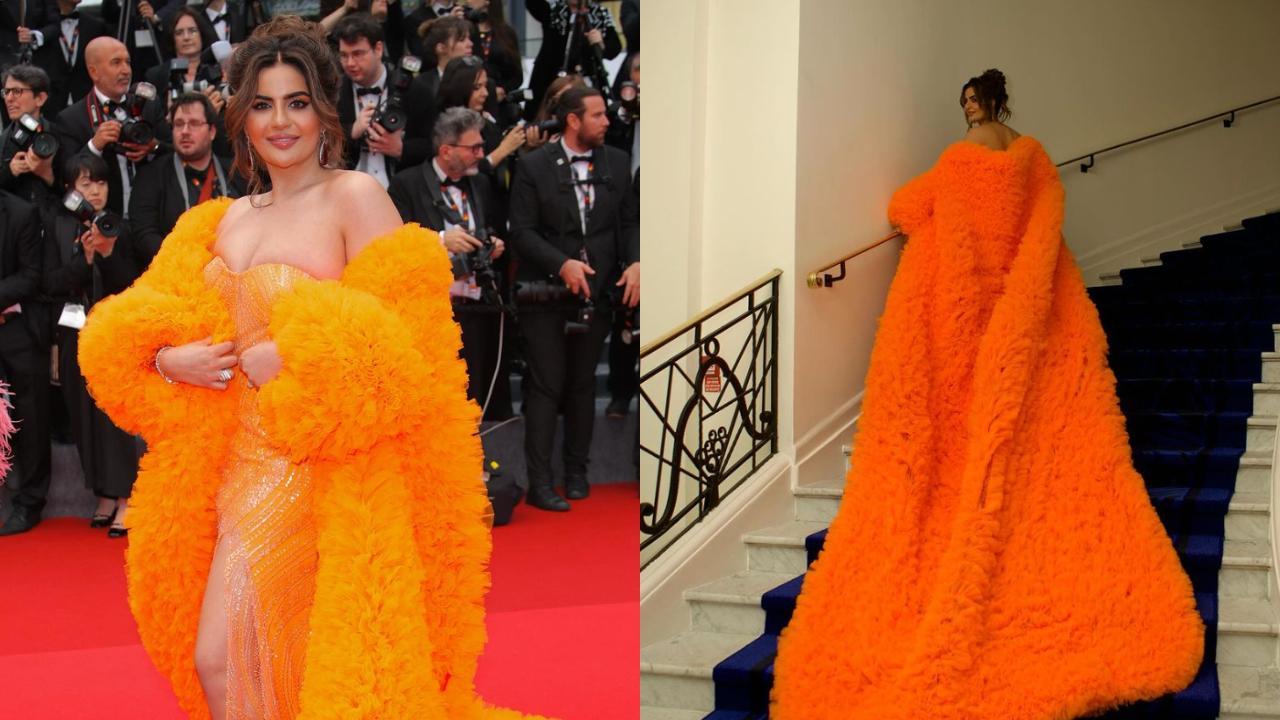 Cannes 2024: 'TMKOC' actor Deepti Sadhwani stuns in orange gown