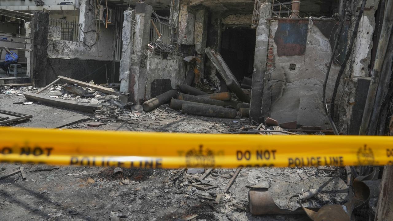 Chief Metropolitan Magistrate Vidhi Gupta Anand sent Dr Naveen Khichi, the hospital's owner and Dr Aaksh -- who was on duty at the time of the fire late on Saturday -- to a three-day police custody