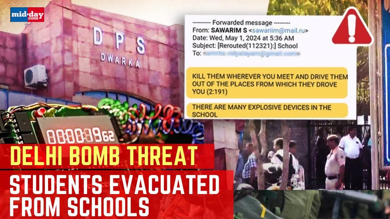 Bomb Threat In Delhi: Students evacuated from schools