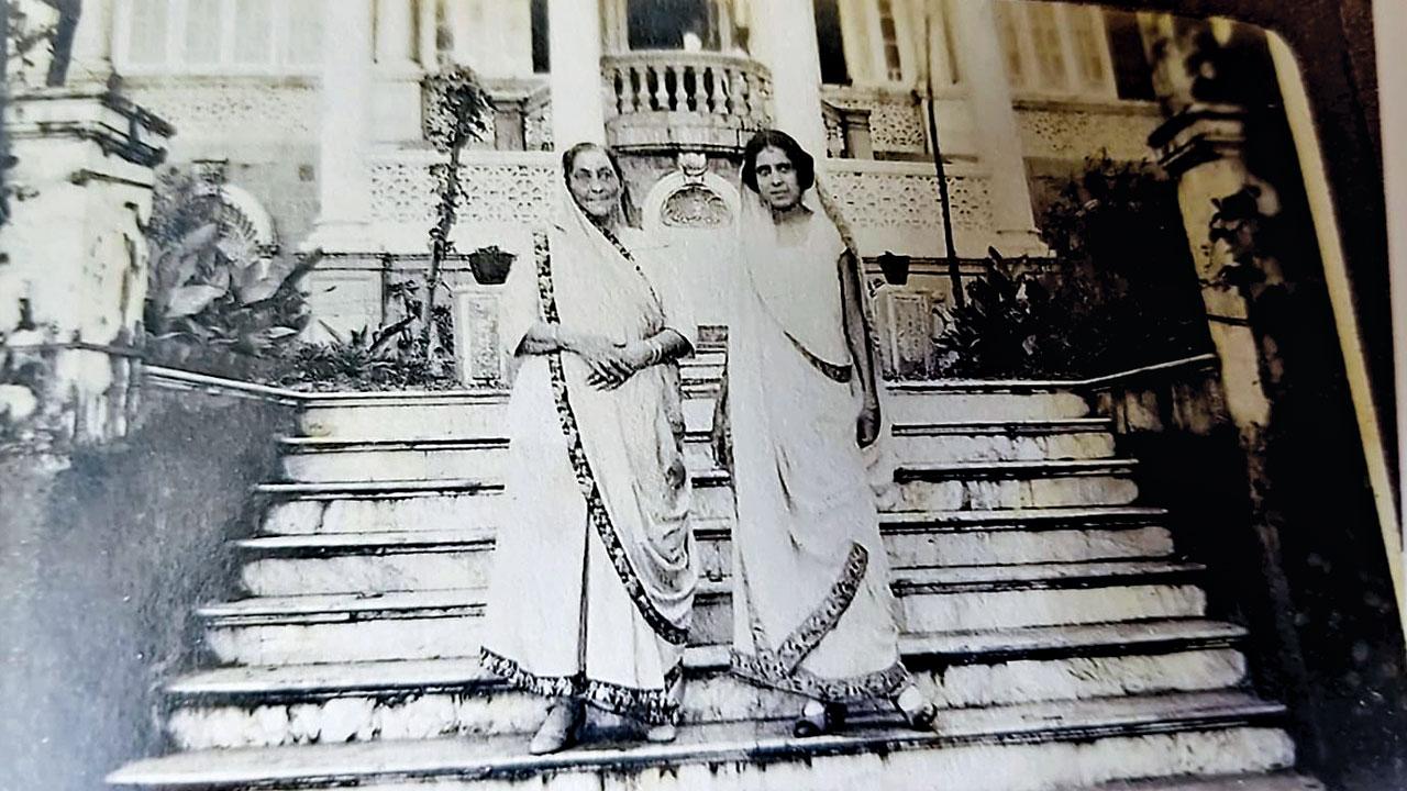 Adil Gandhy’s great grandmother and grandmother at Villa Vienna