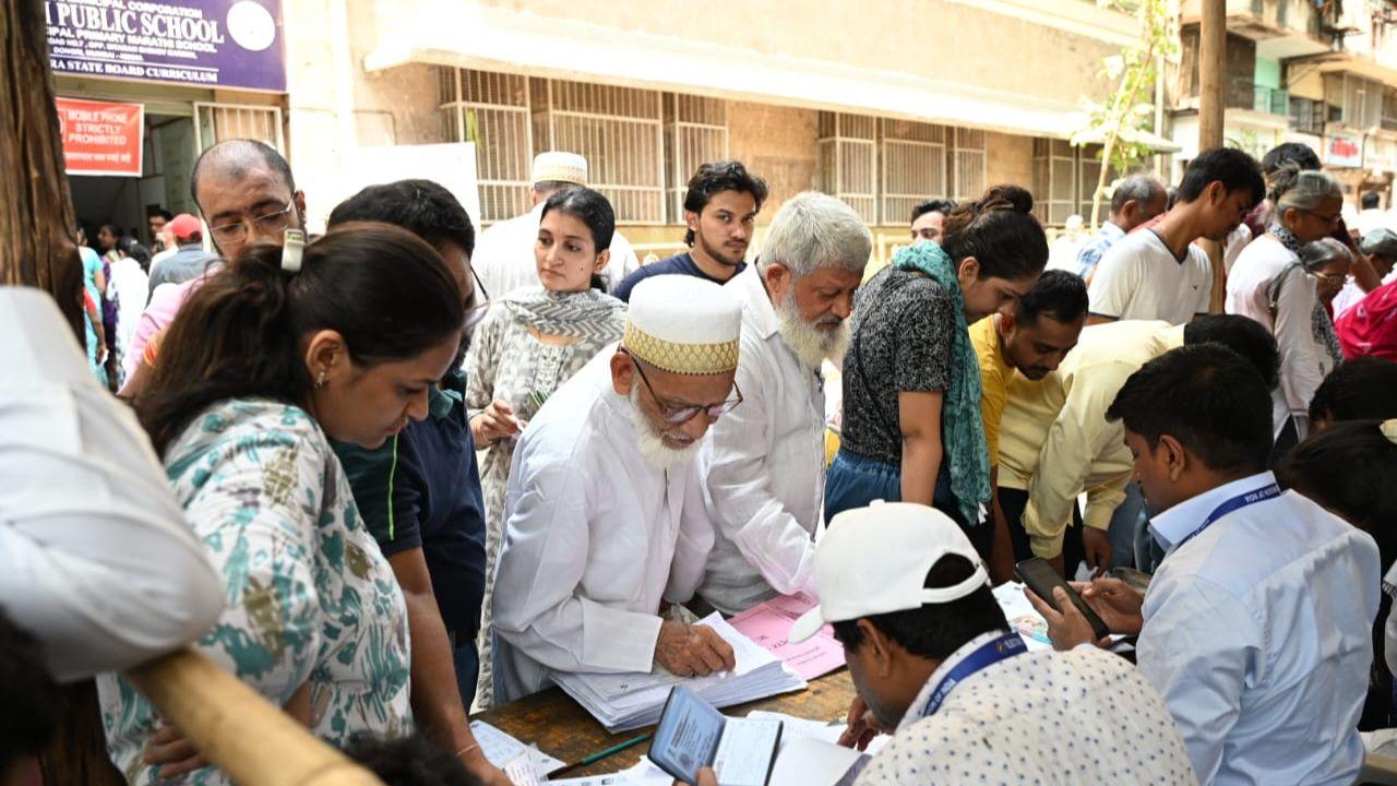 Uddhav and Raj Thackeray, along with their spouses, exercised their franchise in Mumbai, highlighting political involvement.