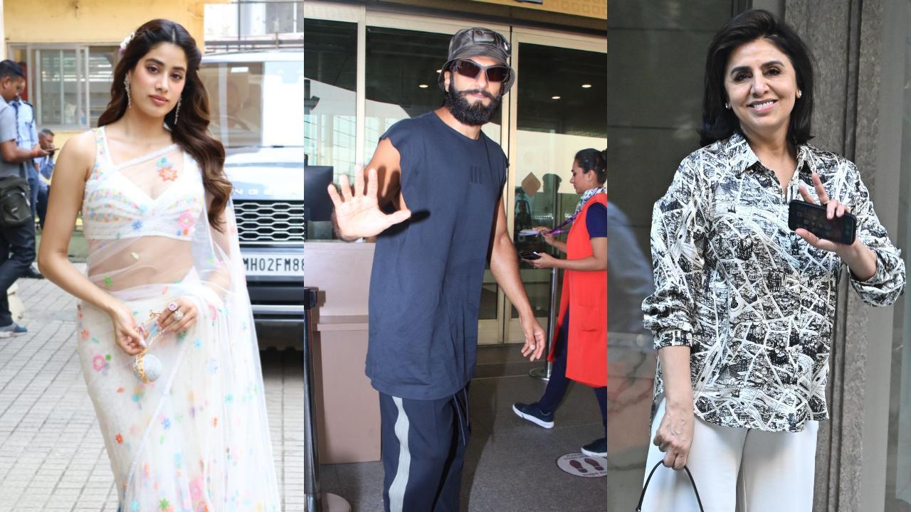 Spotted in the city: Janhvi Kapoor, Ranveer Singh, Neetu Kapoor, & other celebs