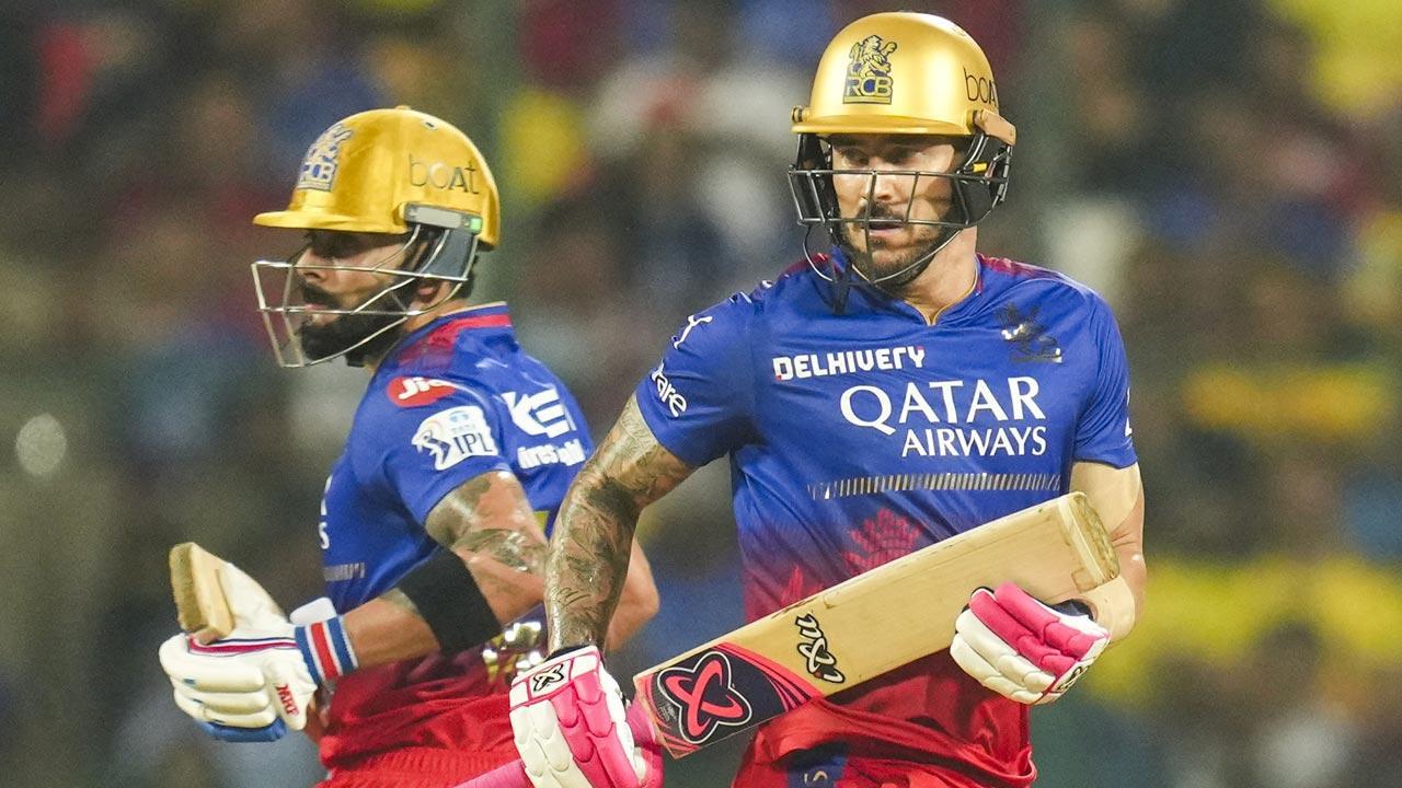 RCB post challenging 218-5 against CSK, thanks to Faf and Virat