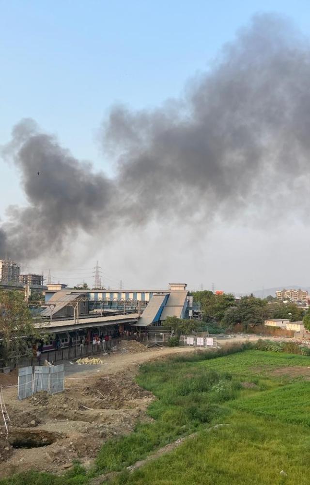 The blaze was reported at the Kurla Scrap in Mandala area of Mankhurd, the officials said