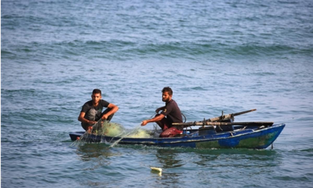 On October 7, 2023, Hamas launched an unprecedented, multifaceted, and prolonged attack on Israel from the Gaza Strip, sparking the start of the Israel–Hamas conflict. Just like these fishermen, despite continued airstrikes since then, people go out to earn whatever they can in these dire times. 
