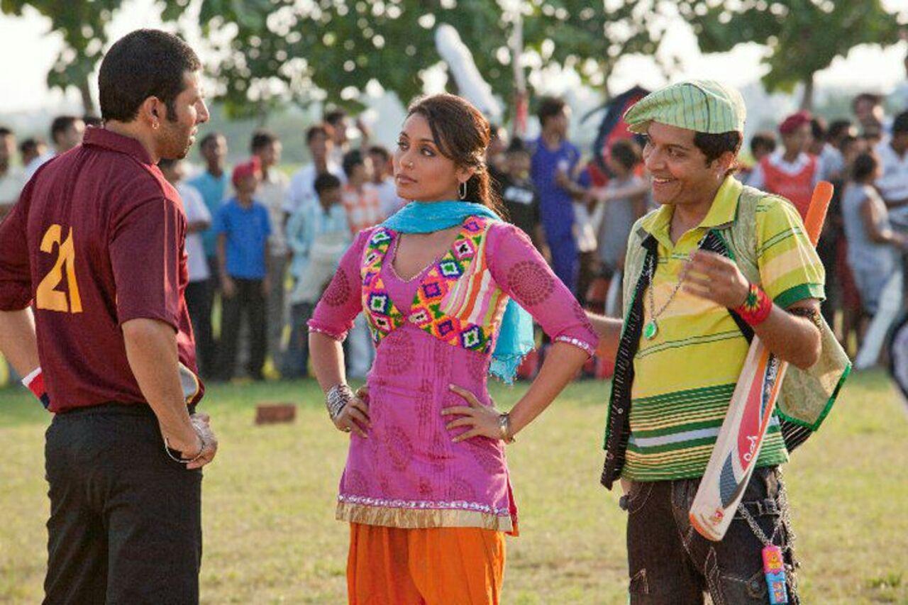 Dil Bole Hadippa (2009):
In a village where girls don't play cricket, Veera (Rani Mukerji) puts on a turban and beard and becomes Veer to fulfill her dreams and meets Rohan (Shahid Kapoor). However, her dreams and personal life clash when Rohan feels betrayed by Veer
 