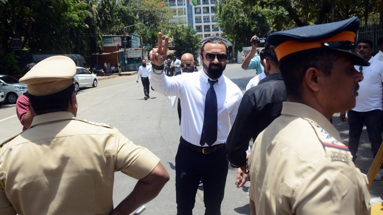 Actor and Bigg Boss contestant Ajaz Khan filed his nomination as an independent candidate