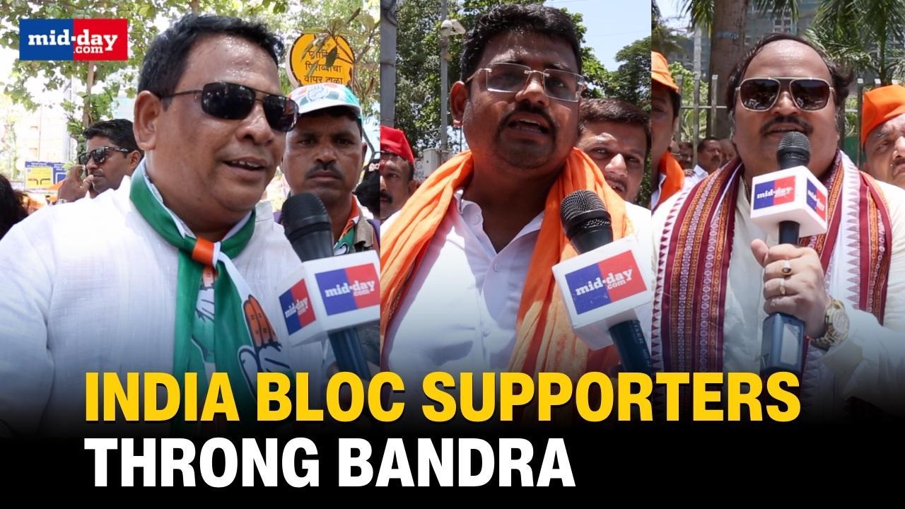 Lok Sabha Elections 2024: Bandra witnesses a huge rally by INDIA bloc supporters