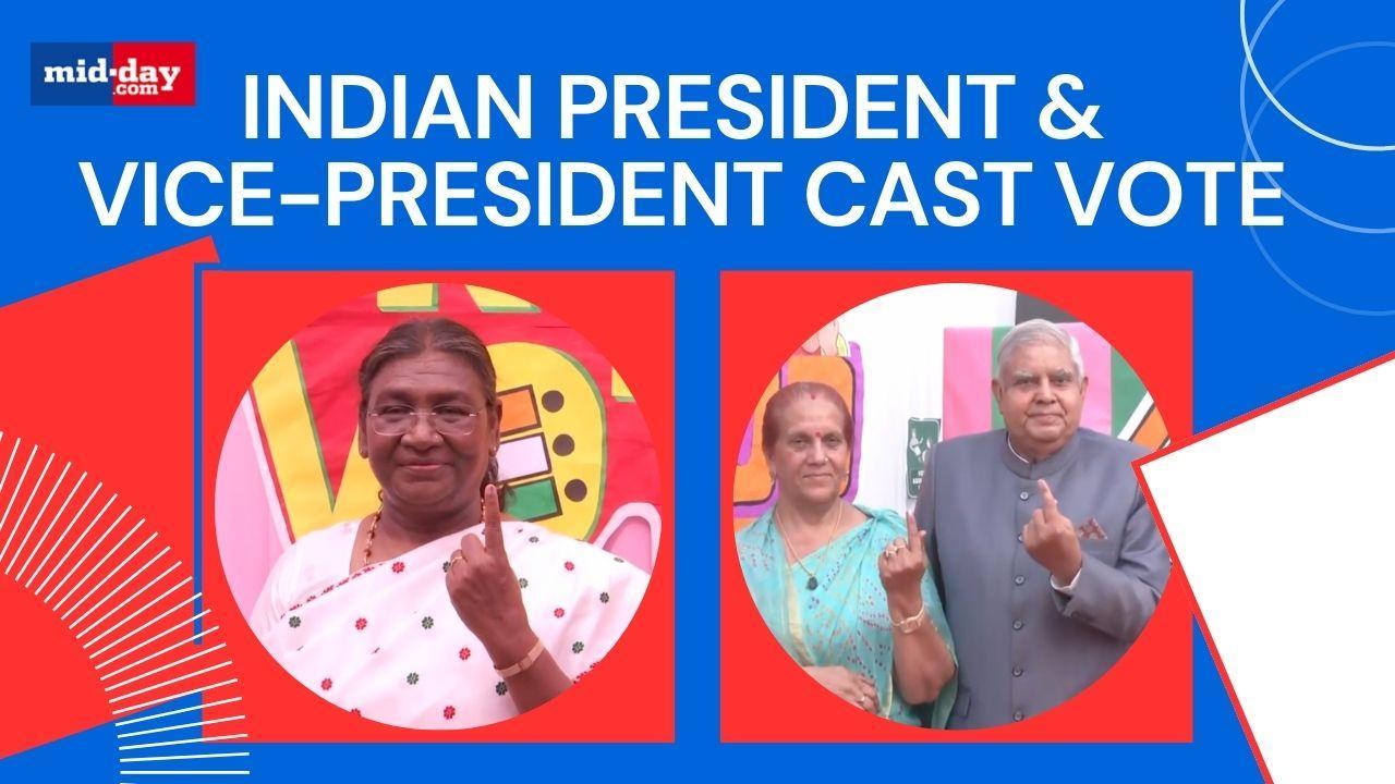 Lok Sabha Election Phase 6: Prez Droupadi Murmu, VP Jagdeep Dhankar cast vote