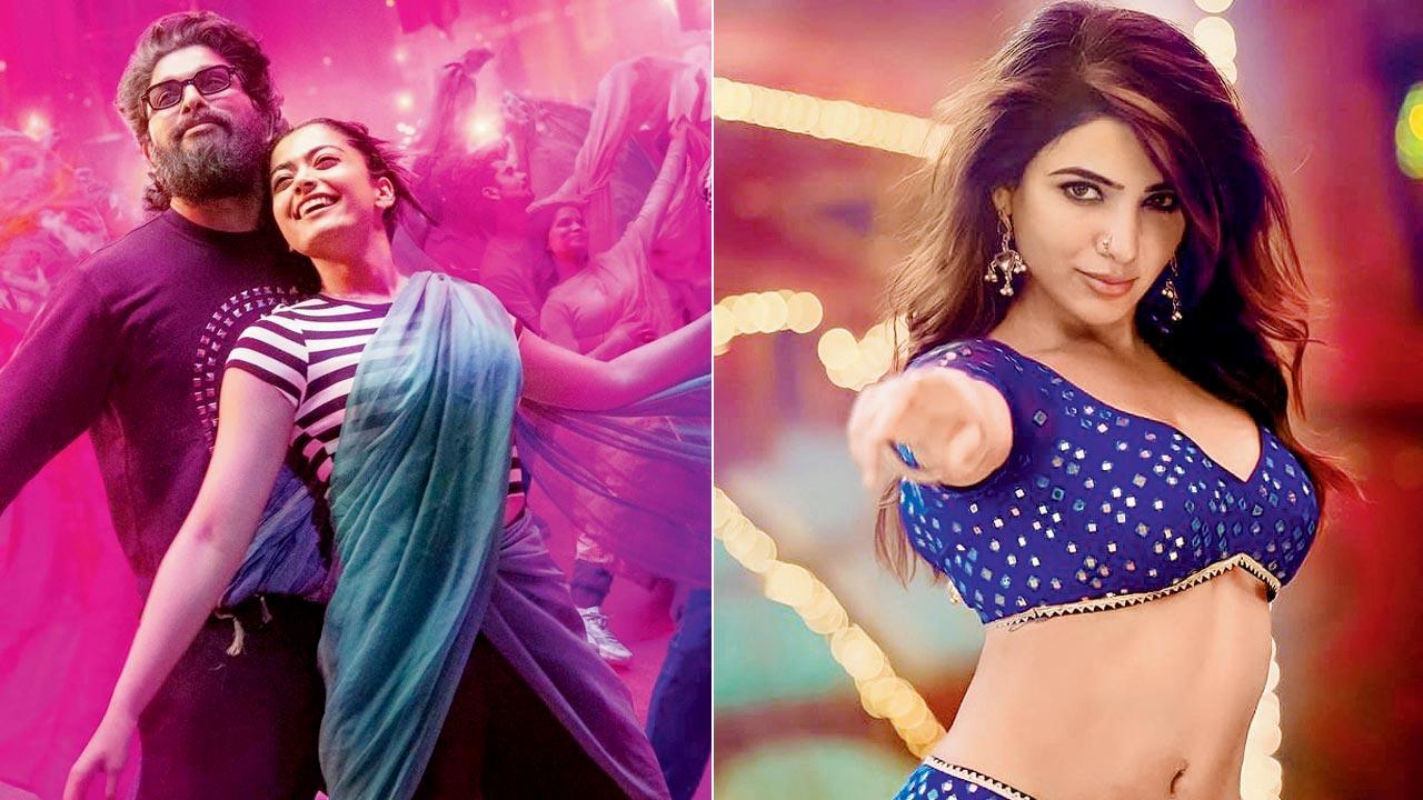 (From left) The latest song from Pushpa 2; Samantha in Oo antava