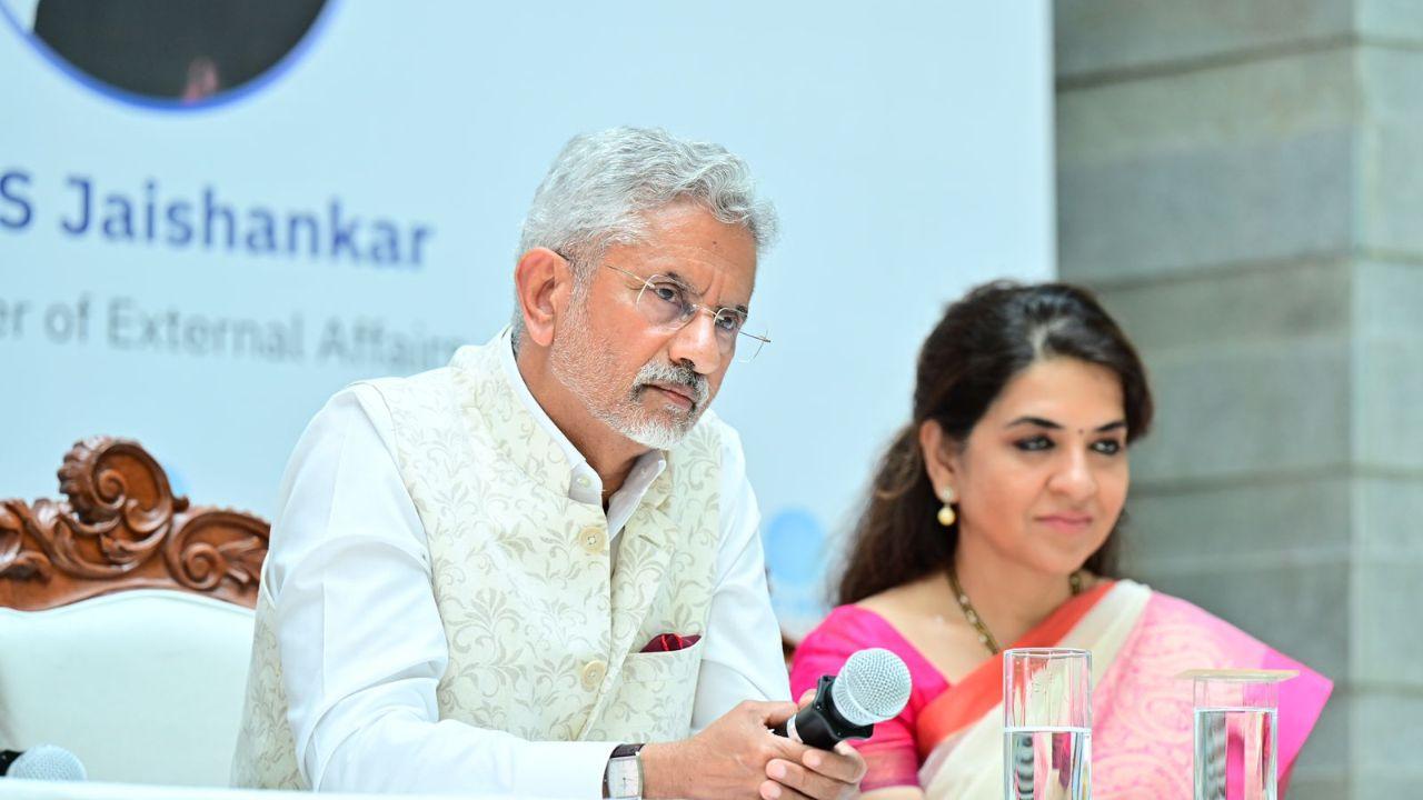 The EAM, with Shaina NC and Keshav Upadhyay, was addressing a press conference at the National Stock Exchange in Bandra Kurla Complex.