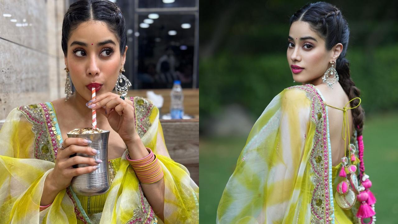 'Punjabi kudi' Janhvi Kapoor sips on lassi to beat the heat 