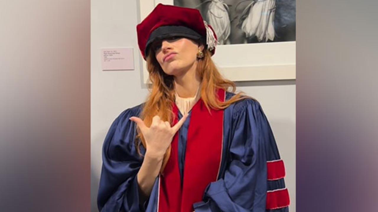 Jessica Chastain shares glimpses of her honorary doctorate ceremony at alma mater Juilliard